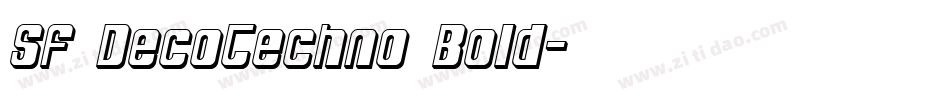SF DecoTechno Bold字体转换